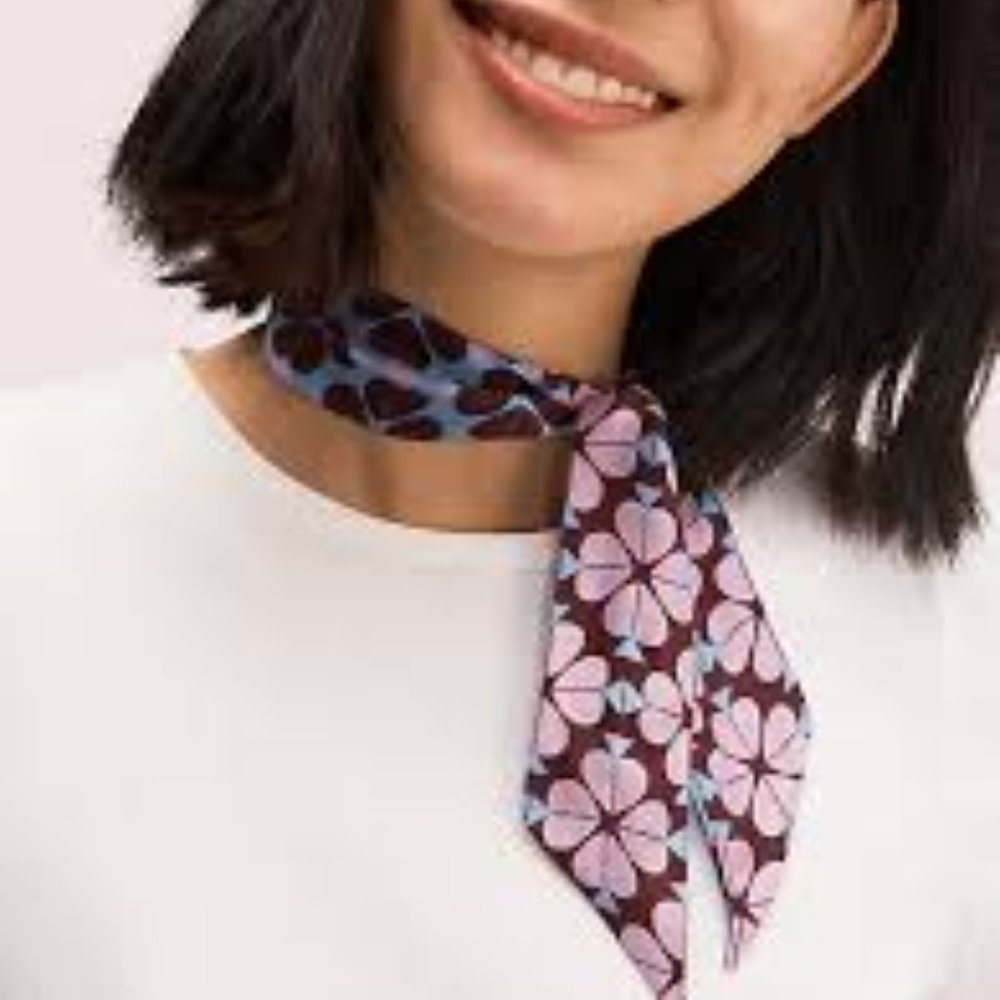 Kate Spade N Women's Flower Spade Skinny Scarf
